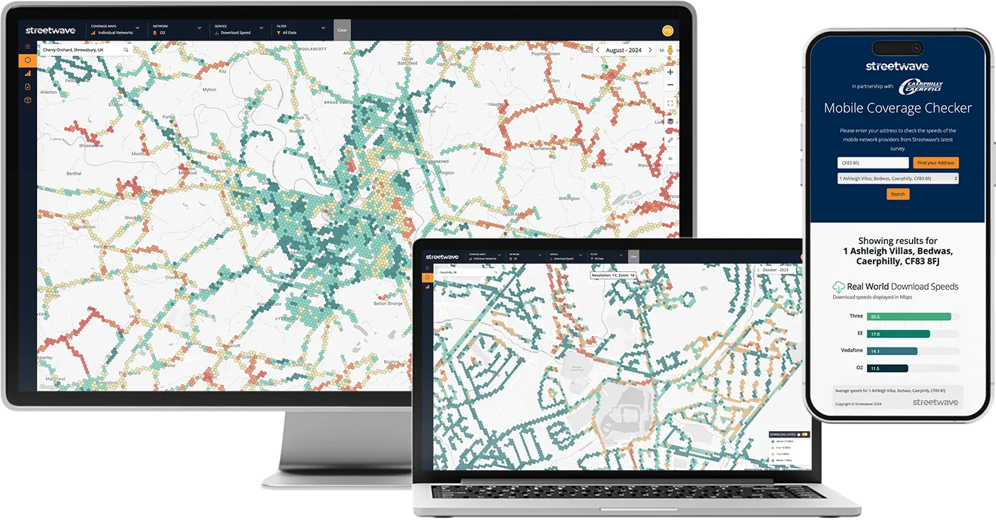 Streetwave mobile coverage data visualisation